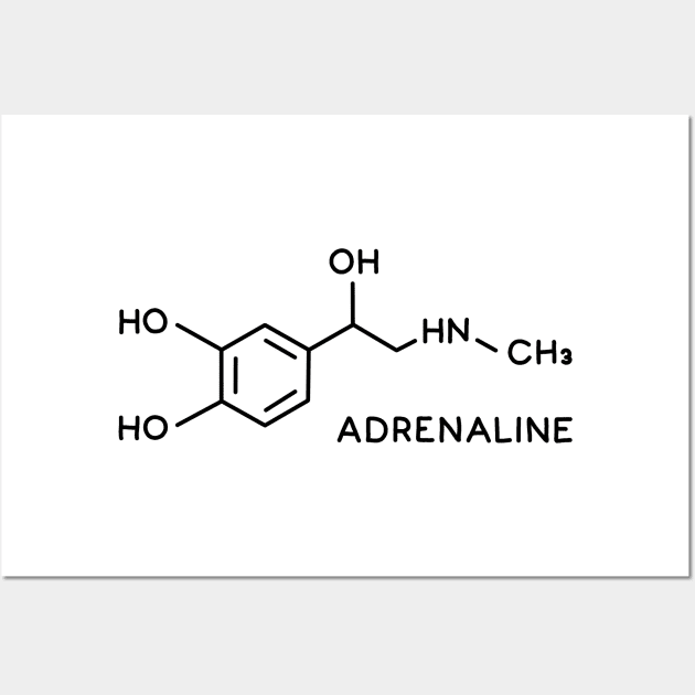 Adrenaline Molecule Wall Art by valentinahramov
